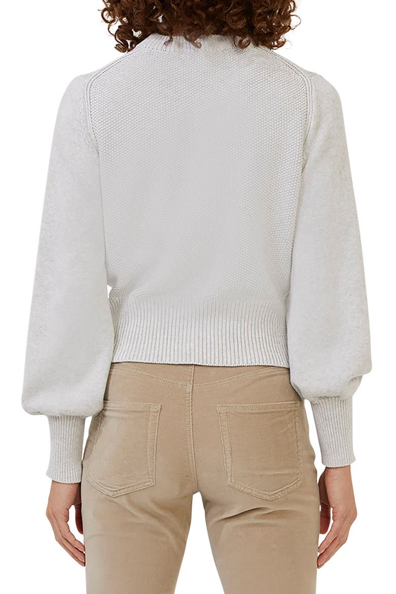 Jamie Textured Cotton Sweater, Alternate, color, DOVE GREY