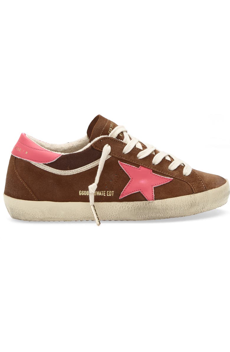 Golden Goose Super Star Low Top Sneaker, Alternate, color, Brown/ Fucsia
