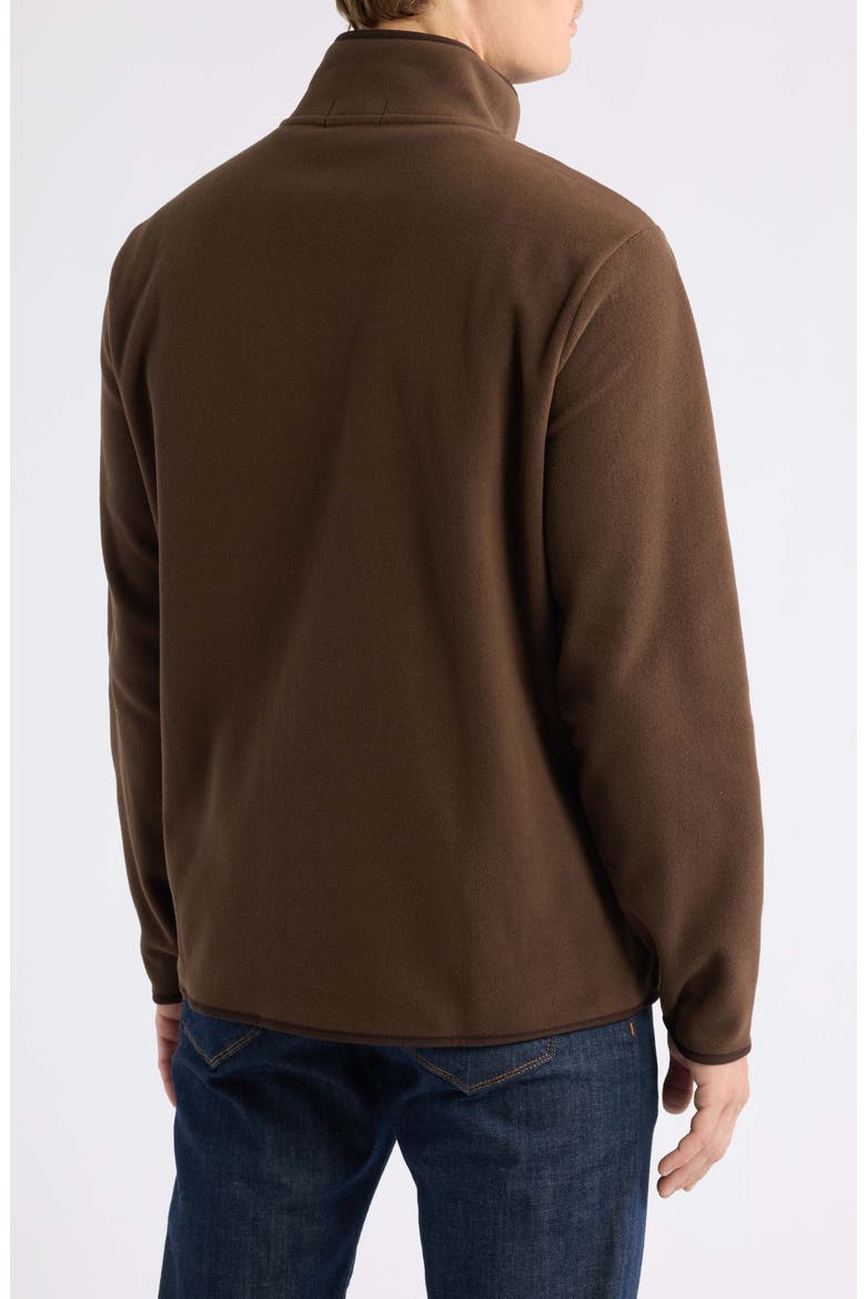 Polo Bear Fleece Quarter Zip Pullover, Alternate, color, BROWN