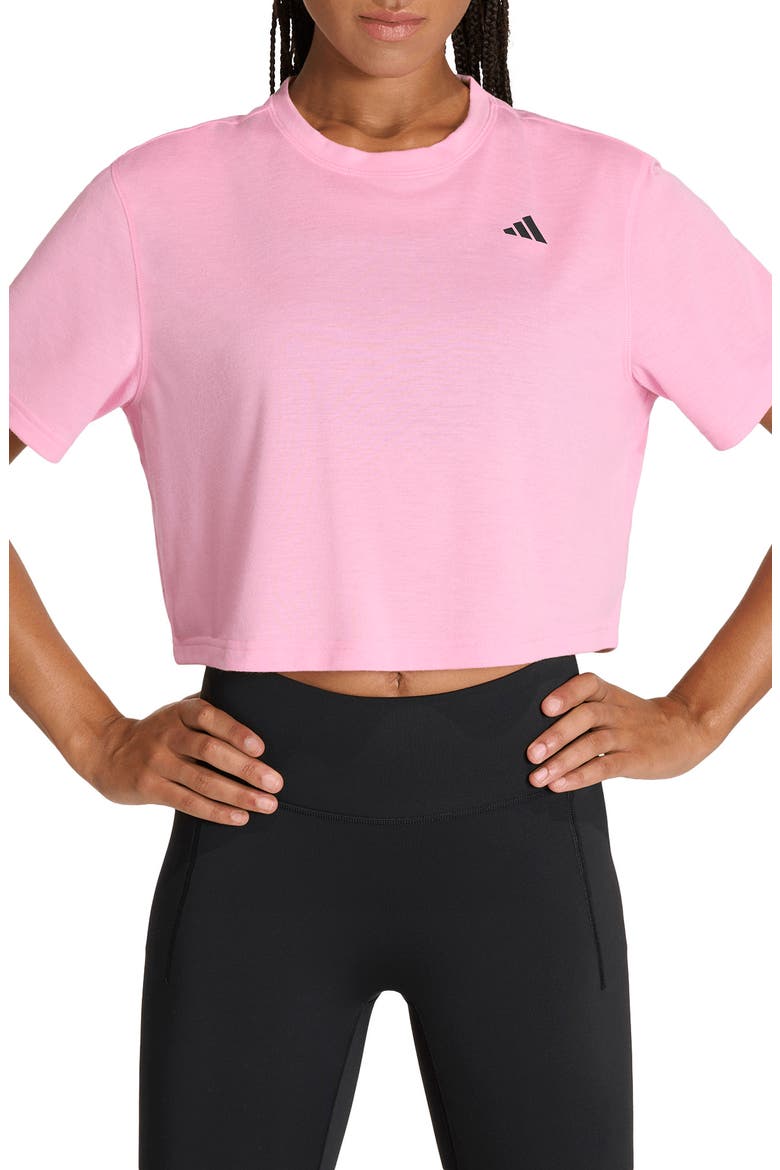 Climacool Training T-Shirt, Main, color, ST TROPIC BLOOM/ BLACK
