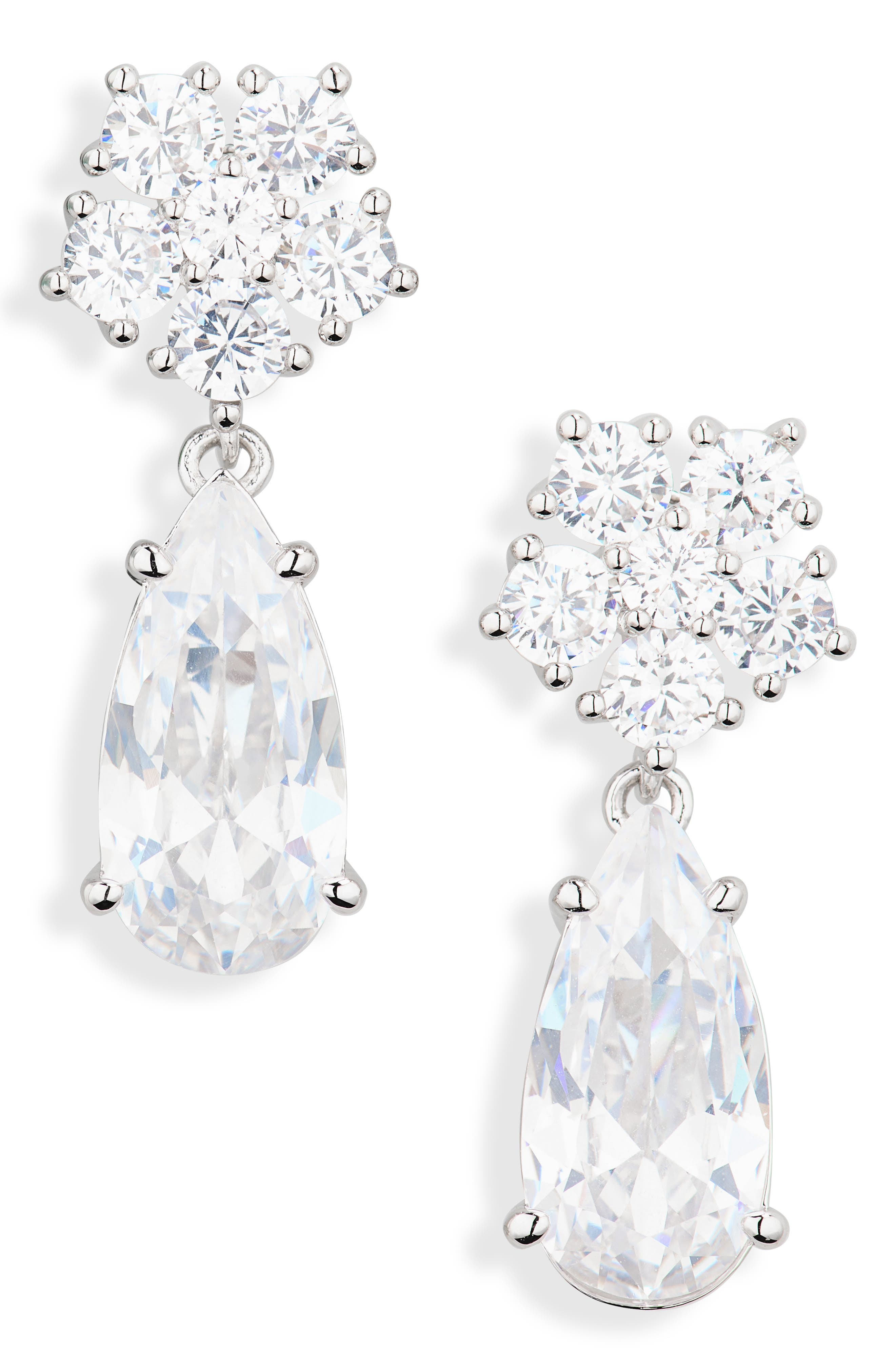 Nadri Ella Cubic Zirconia Drop Earrings