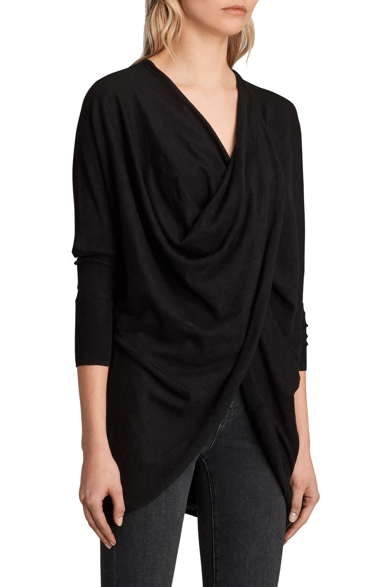 AllSaints Itat Shrug Cardigan, Alternate, color, 