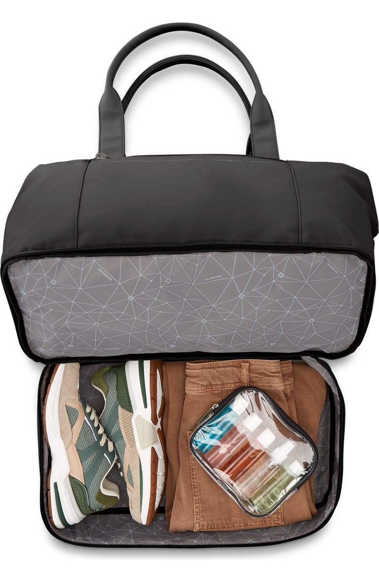 Samsonite Better Than Basics Drop Bottom Weekender & Outline Pro Carry-On 2-Piece Set, Alternate, color, Midnight Black