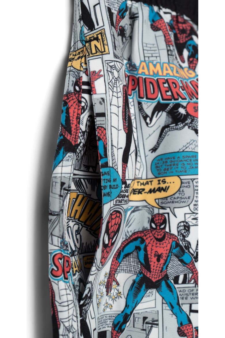 Spider-Man Swim Trunks, Alternate, color, Spider Man Gray Black