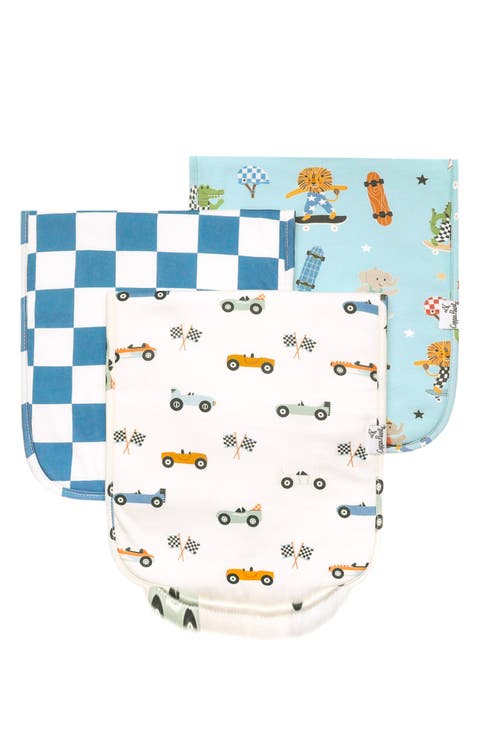 Speedster 3-Pack Assorted Cotton Burp Cloths (Baby)