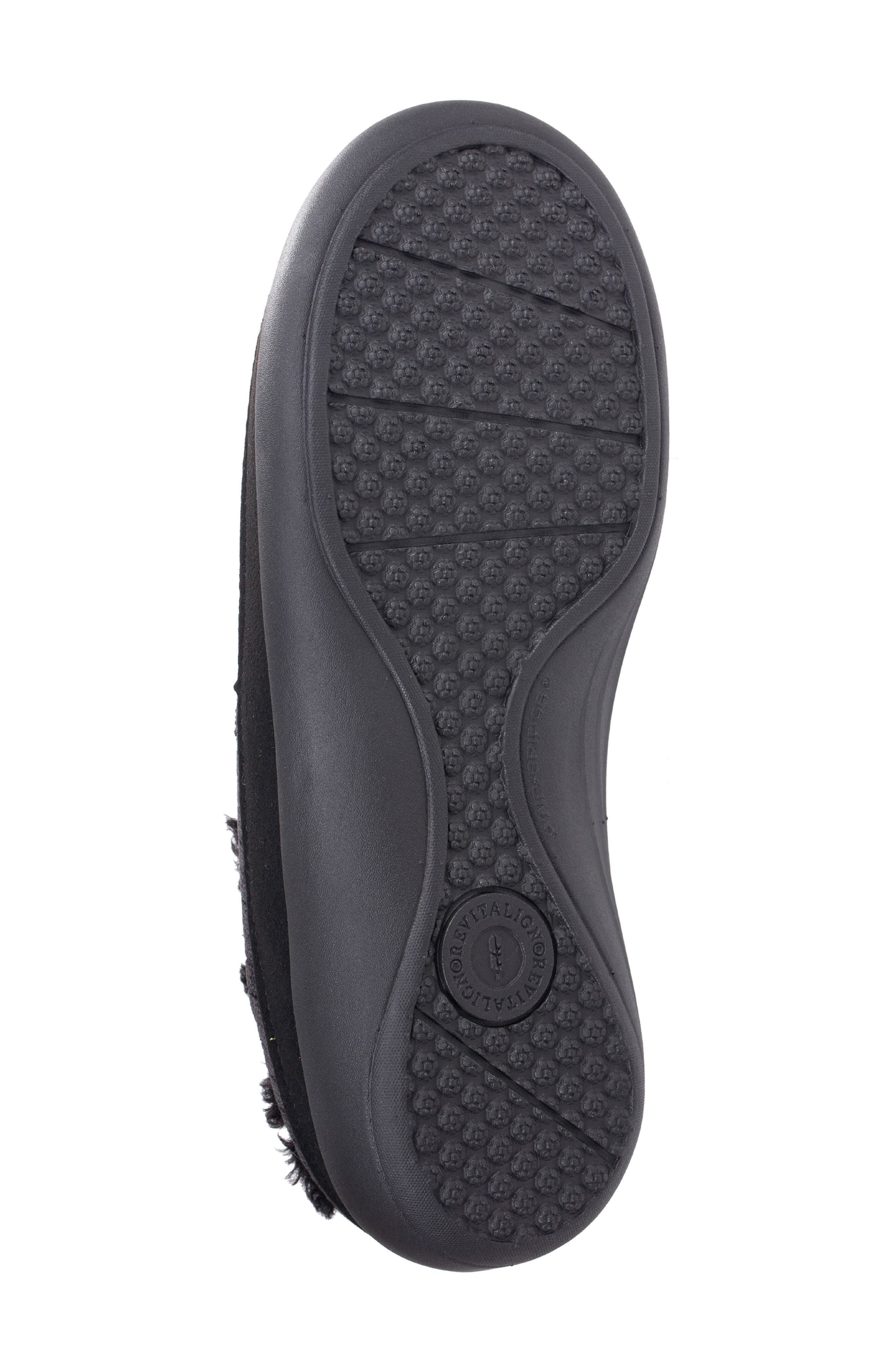 Revitalign Apres Faux Fur Lined Slipper, Alternate, color, Black