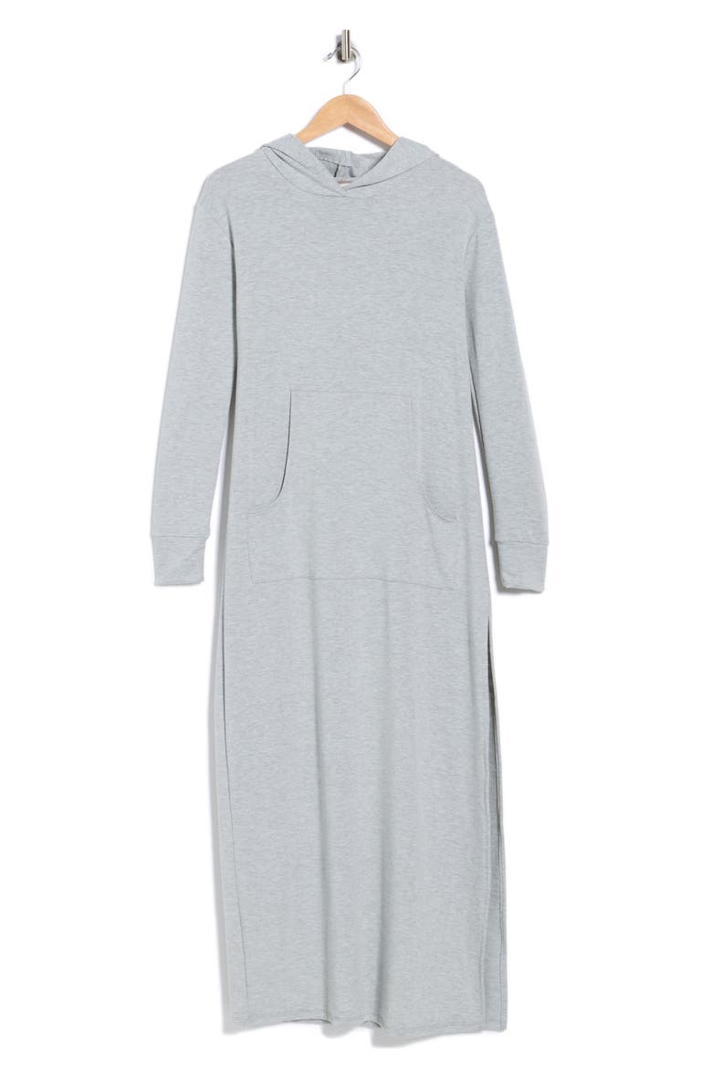 Hooded Long Sleeve Dress, Alternate, color, HEATHER GREY