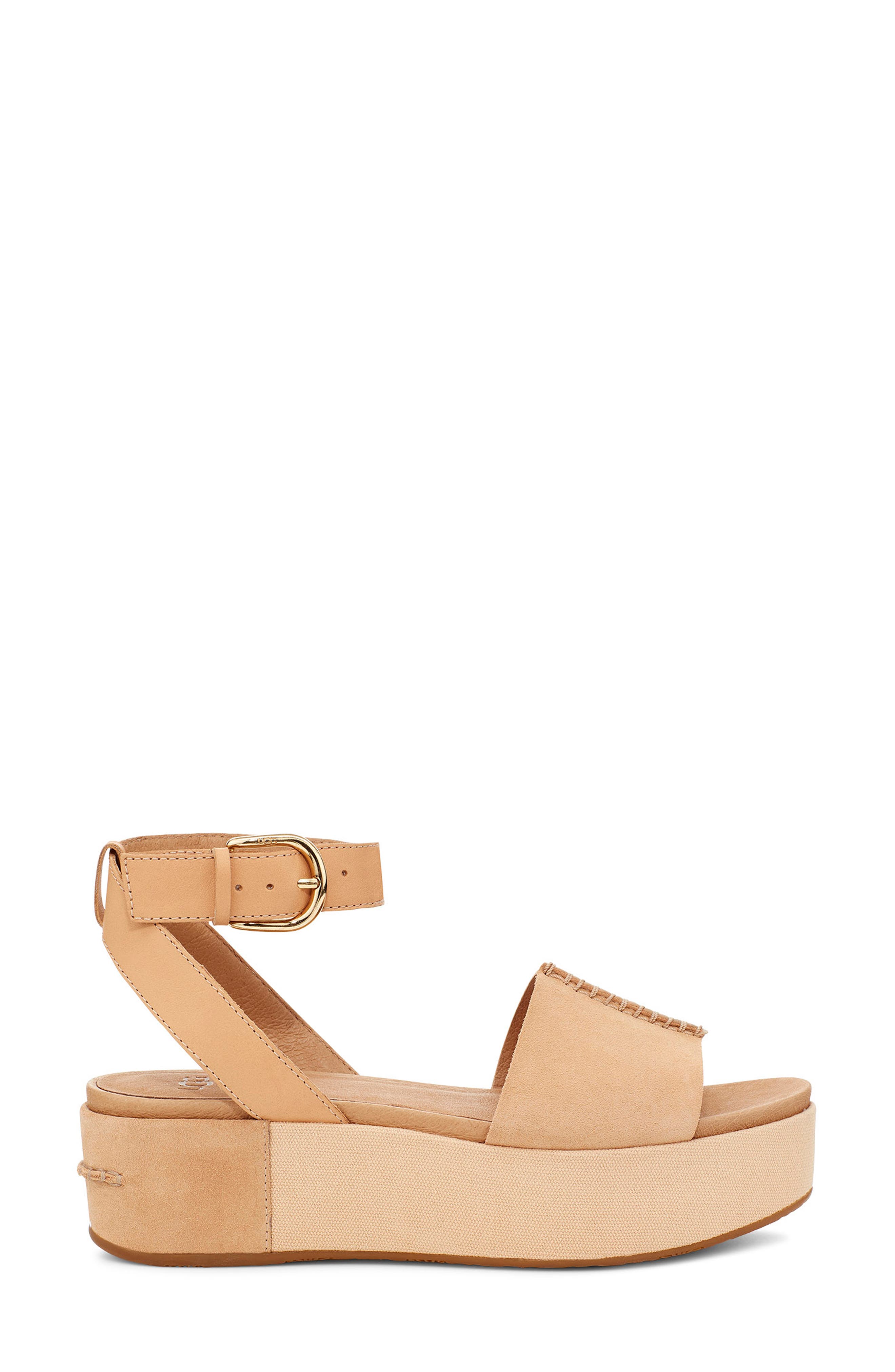 Chapala Platform Wedge Sandal, Alternate, color, BRONZER LEATHER