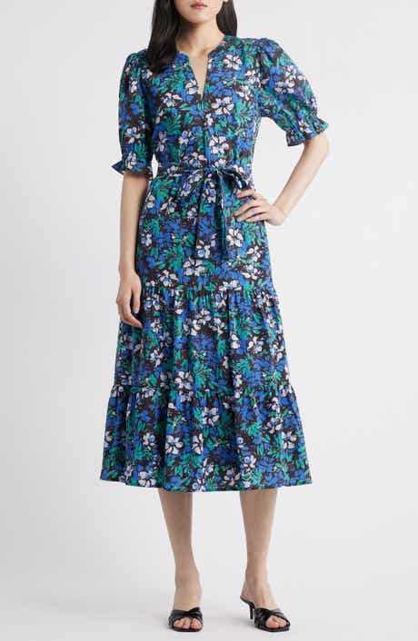 Rails Eliana Floral Tiered Midi Dress
