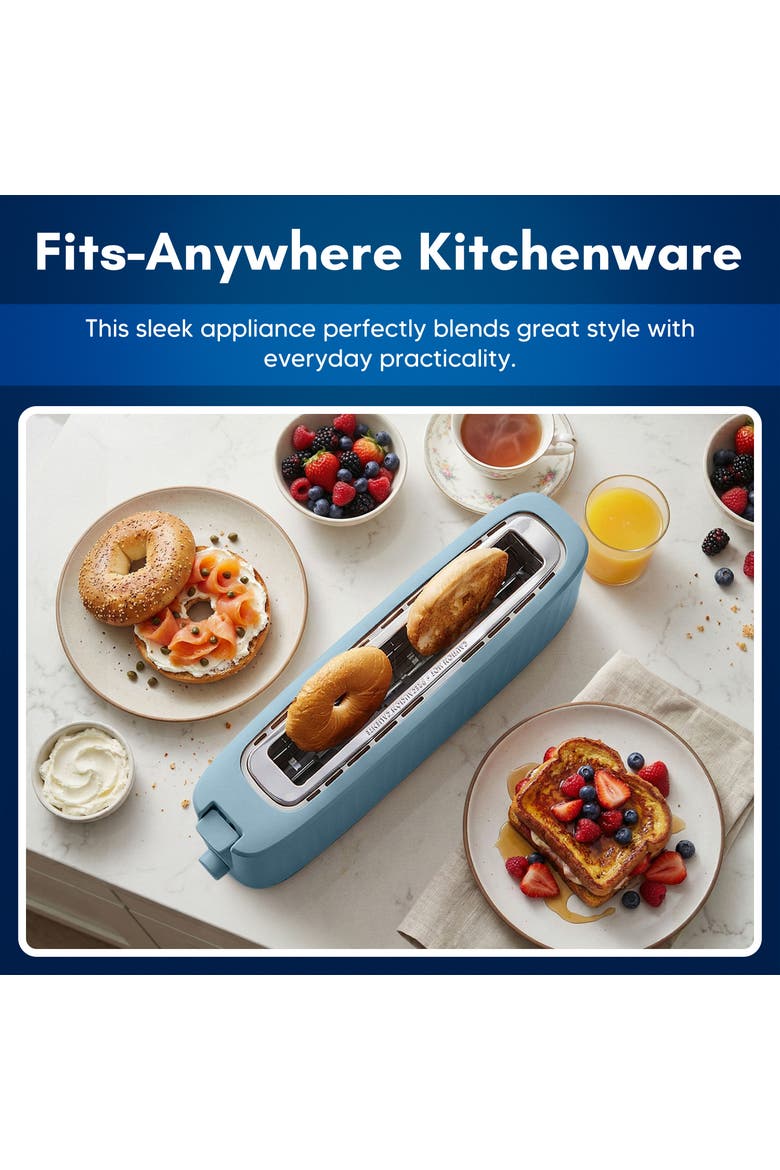 2-Slice Long Slot Toaster, Alternate, color, Blue