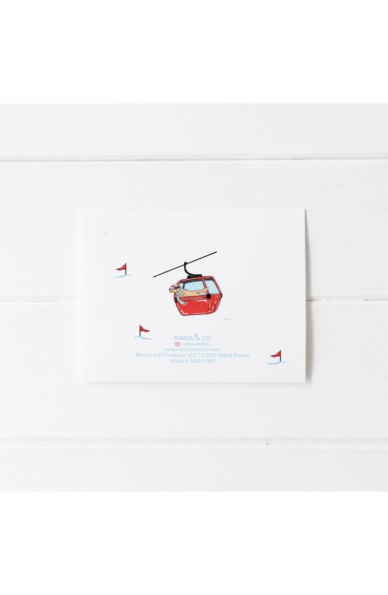 Ramus & Co Ski Dogs Gondolas Winter/Holiday/Christmas Greeting Card Pack Sets, Alternate, color, Multi-Pack