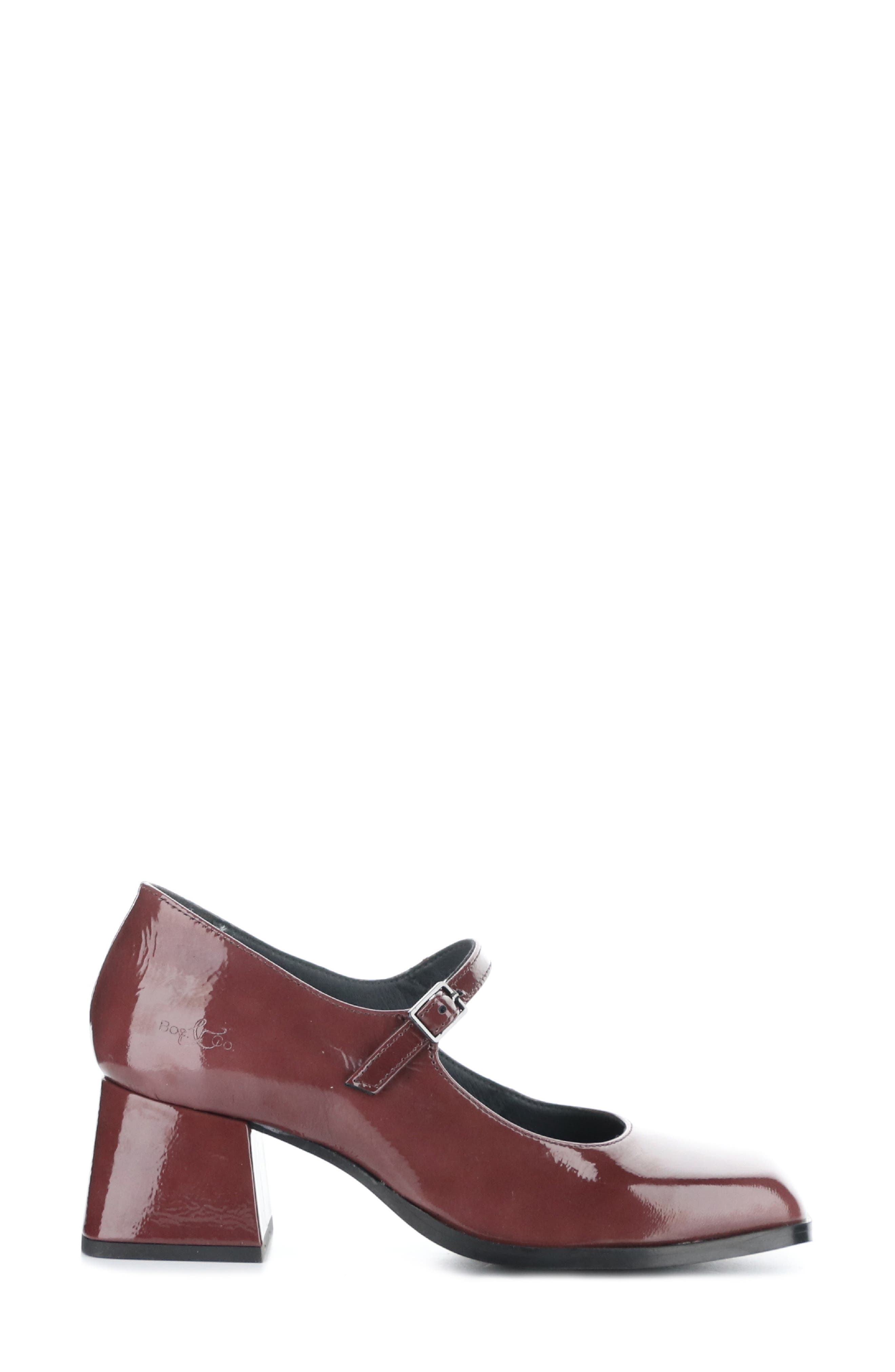 Bos. & Co. Amaya Mary Jane Pump, Alternate, color, Berry Duomo