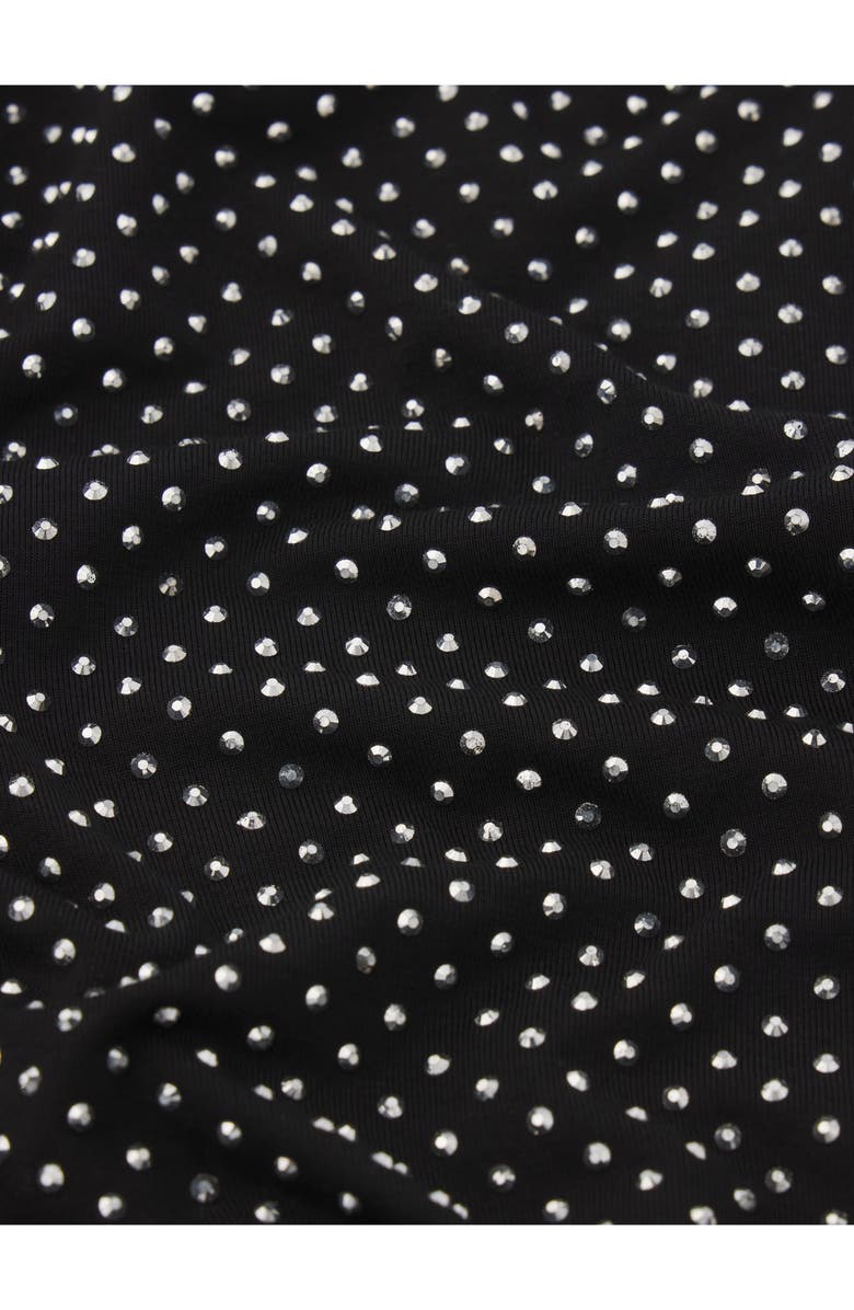 FRAME The Rhinestone Jersey Top, Alternate, color, Black