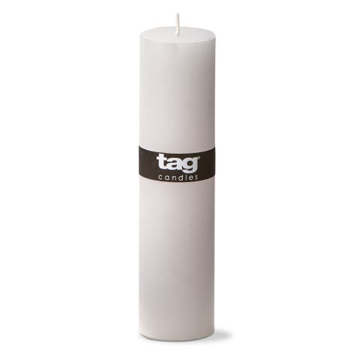 Tag Chapel White Pillar Candles Unscented Long Burning Set Of 4 In White
