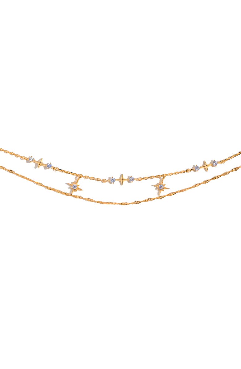 Girls Crew Wandering Stars Anklet, Main, color, Gold