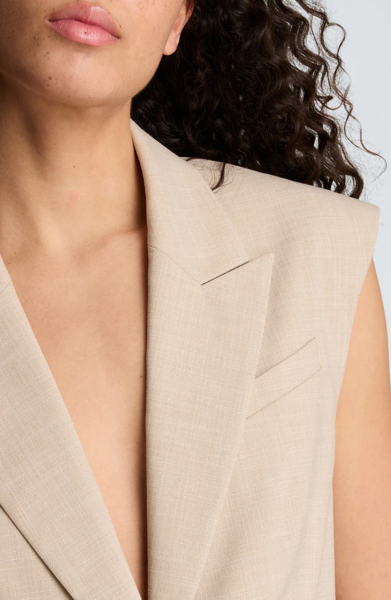 Kenneth Cole Open Back Vest, Alternate, color, Tless Taupe/ Pure White