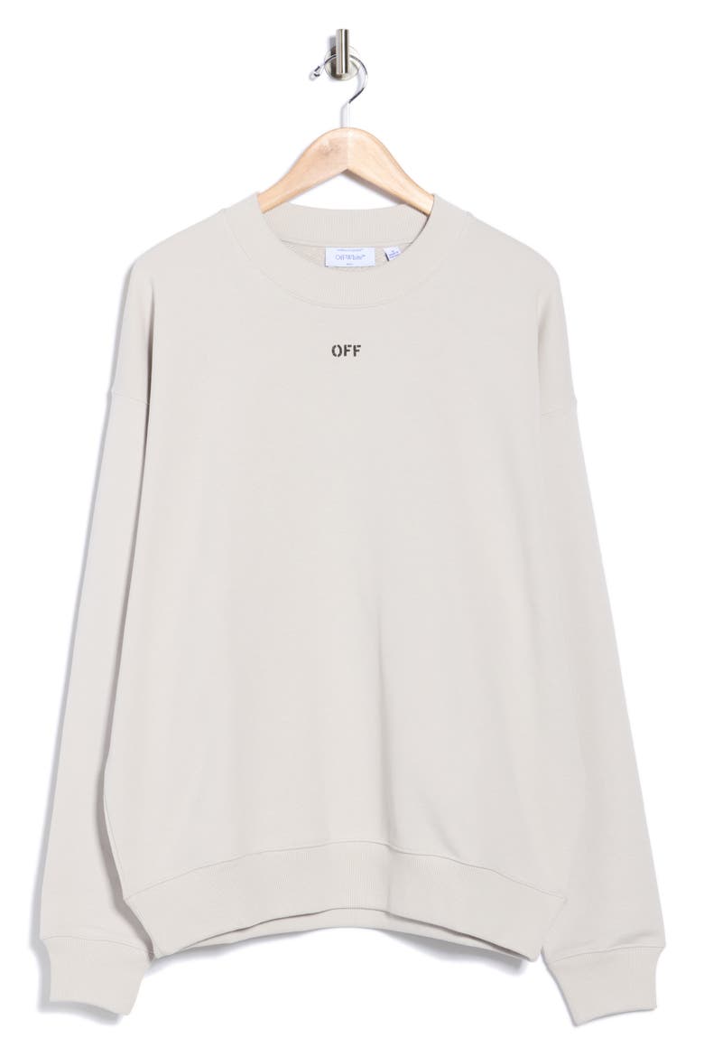Skate Logo Sweatshirt, Alternate, color, LIGHT STONE-BLACK