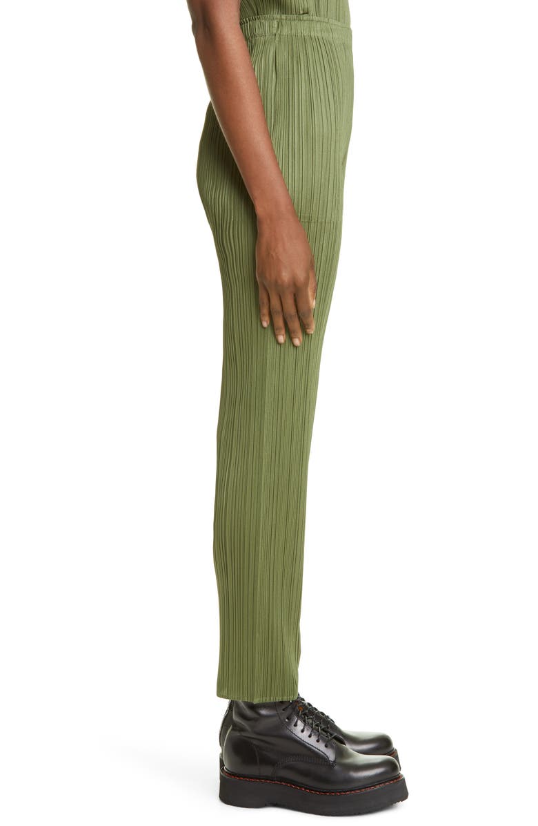 Pleats Please Issey Miyake Pleated Ankle Pants, Alternate, color, 