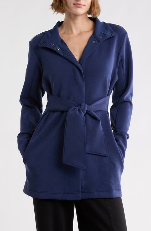 Softlite Funnel Neck Belted Cardigan