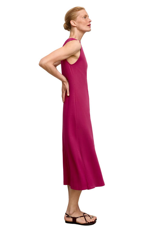 M.m.lafleur Milano Drape Dress In Purple