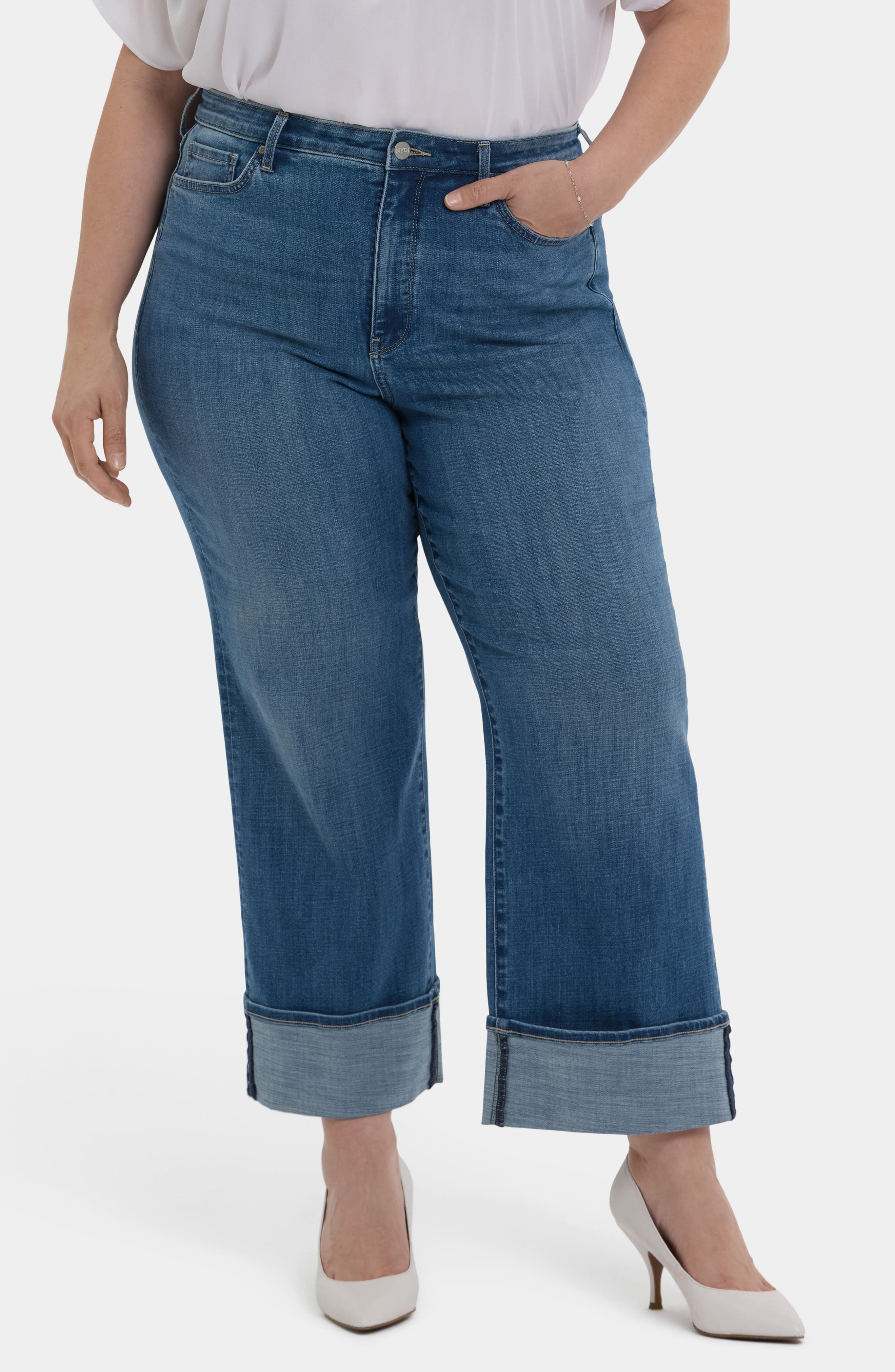 Teresa Cuff Wide Leg Jeans - image 3