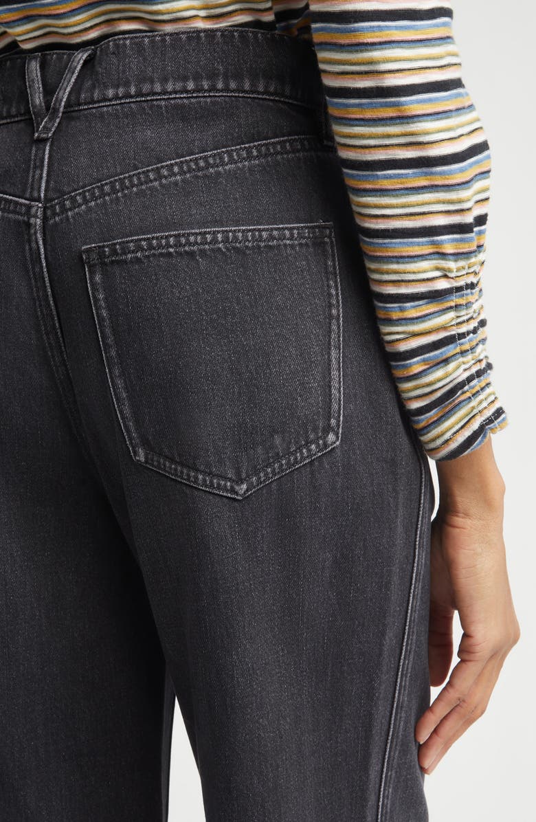 Veronica Beard Kasey Wide Leg Jeans, Alternate, color, Washed Onyx