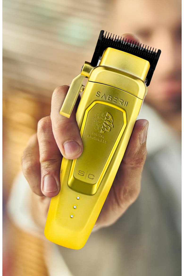 Saber 2 Professional Cordless Hair Clipper, Alternate, color, Gold