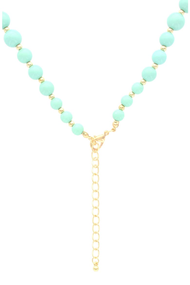 Mint Mayhem Necklace, Alternate, color, GOLD/ MINT