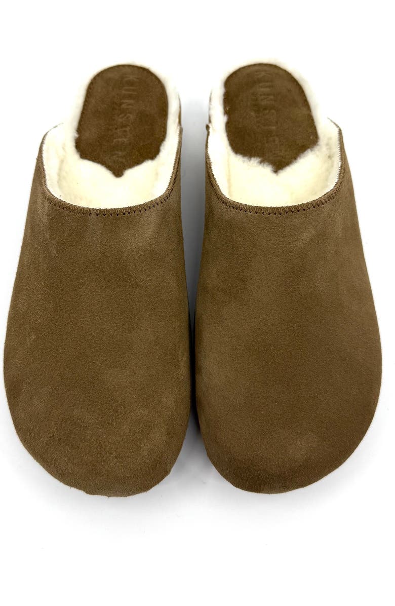 KUNSTEN Ella Genuine Shearling Lined Clog, Alternate, color, Umber