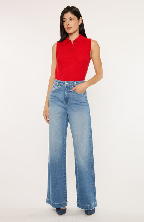 Becca Ultra High Rise Wide Leg Trouser