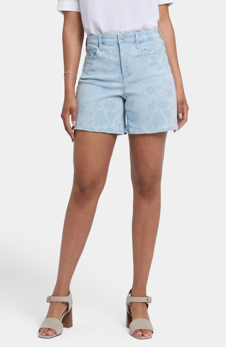 NYDJ Berkyn High Waist Denim Shorts, Main, color, Indigo Rosemary