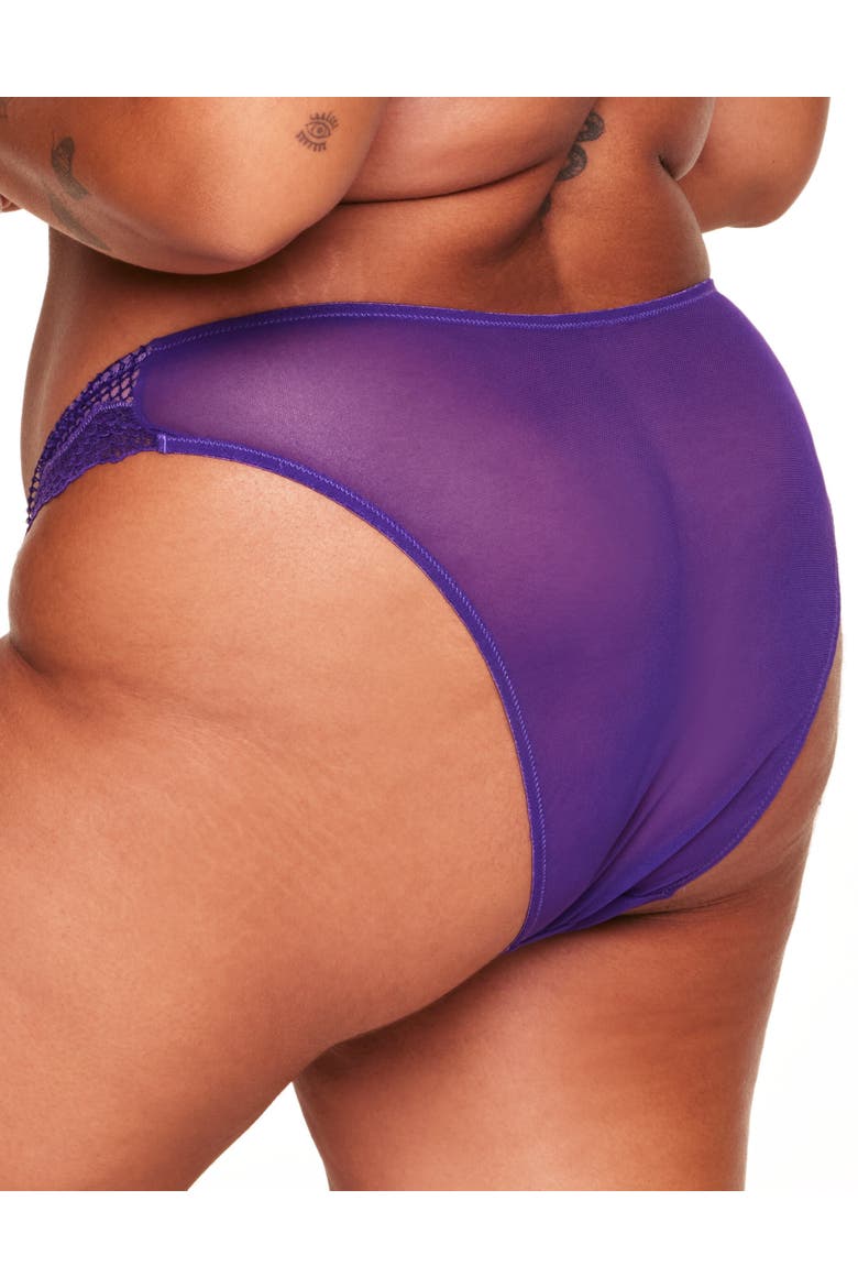 Rubie Brazilian Panties, Alternate, color, Dark purple