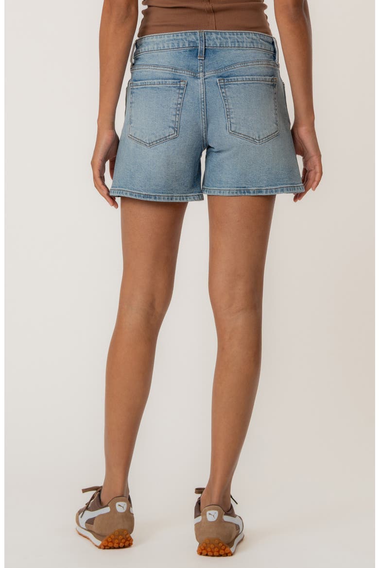 Jane High Waist Denim Shorts, Alternate, color, PEACEFUL