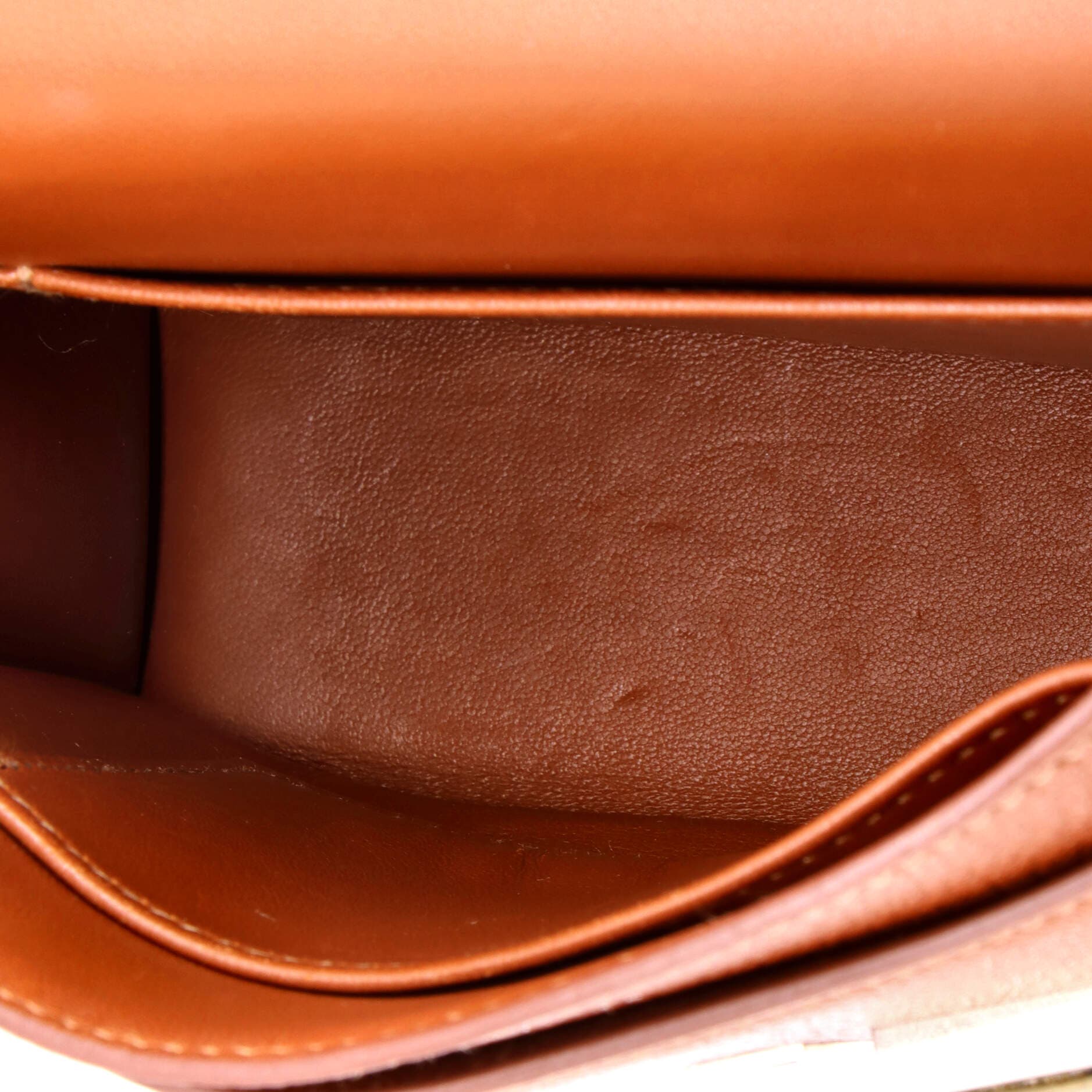 Pre-Owned Hermes Verrou Bag Chevre Mysore and Canvas Mini, Alternate, color, Noisette