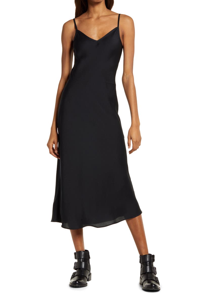 Tierny Coni 2-in-1 Dress, Alternate, color, BLACK