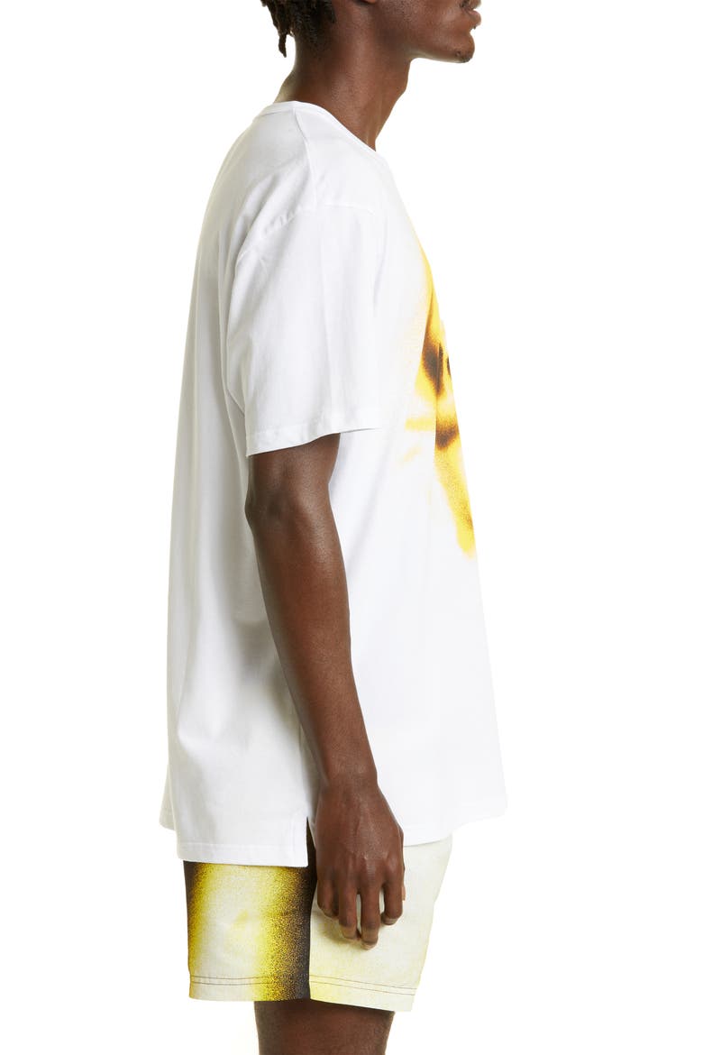 Oversize Logo Graphic Tee Skull Graphic Tee, Alternate, color, WHITE/ MIX