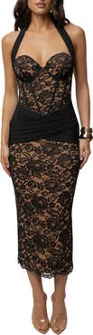 JLUXLABEL Royal Romance Halter Dress