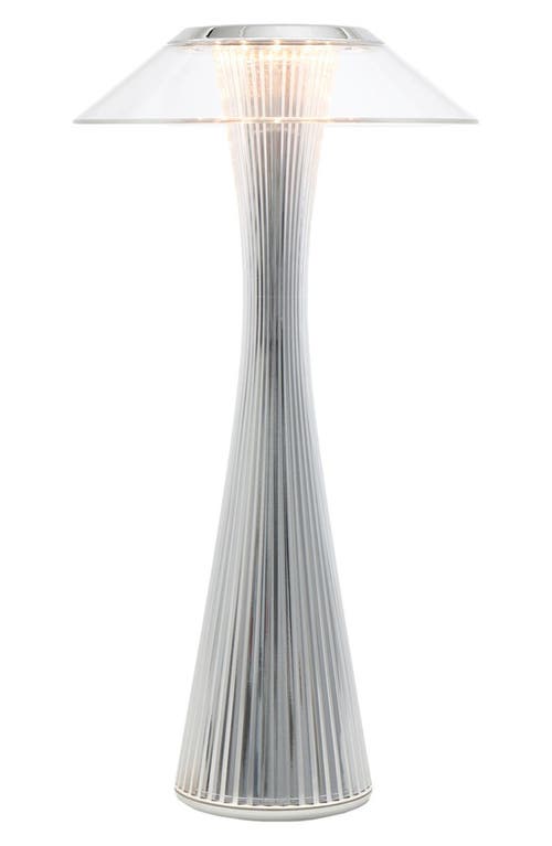 Kartell Space Outdoor Table Lamp in Chrome 