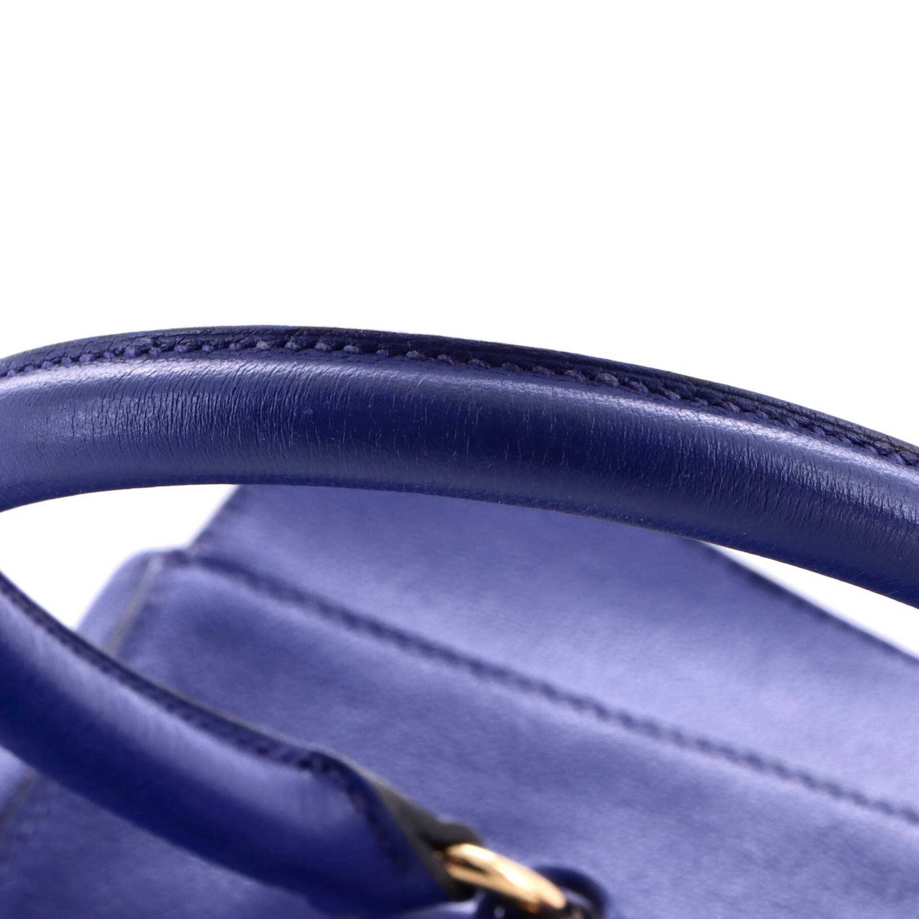 Pre-Owned Hermes Toolbox Bag Evercolor 26, Alternate, color, Bleu Electrique