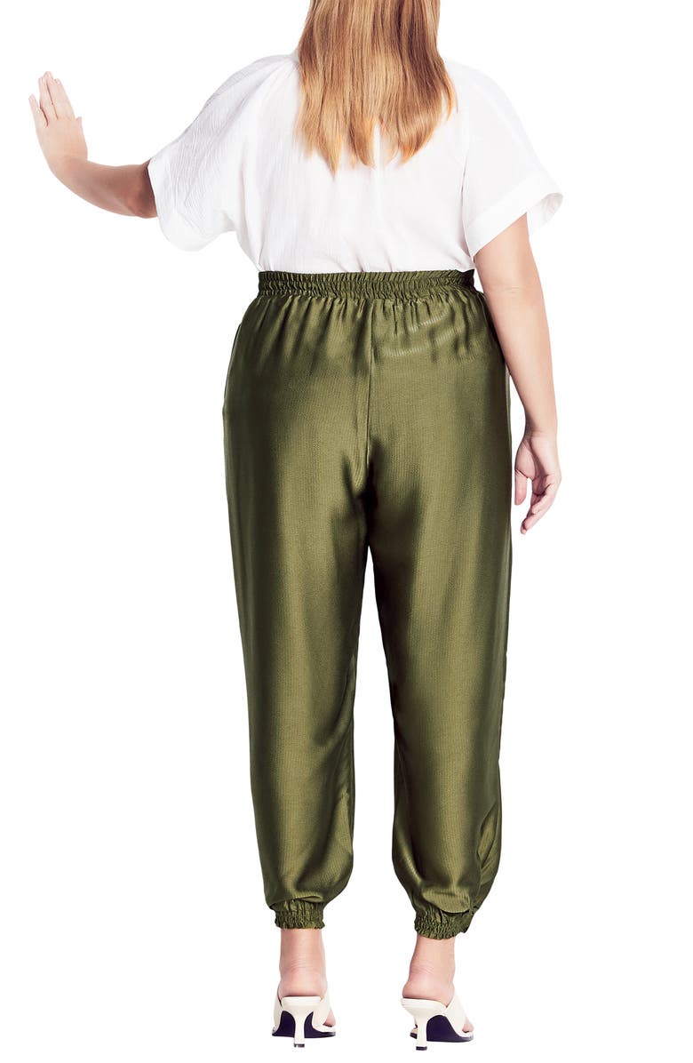 City Chic Class Satin Joggers, Alternate, color, 