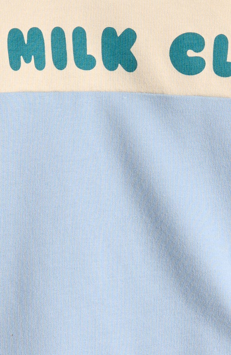 NEXT Milk Club Sweatshirt & Sweat Shorts Set, Alternate, color, Blue