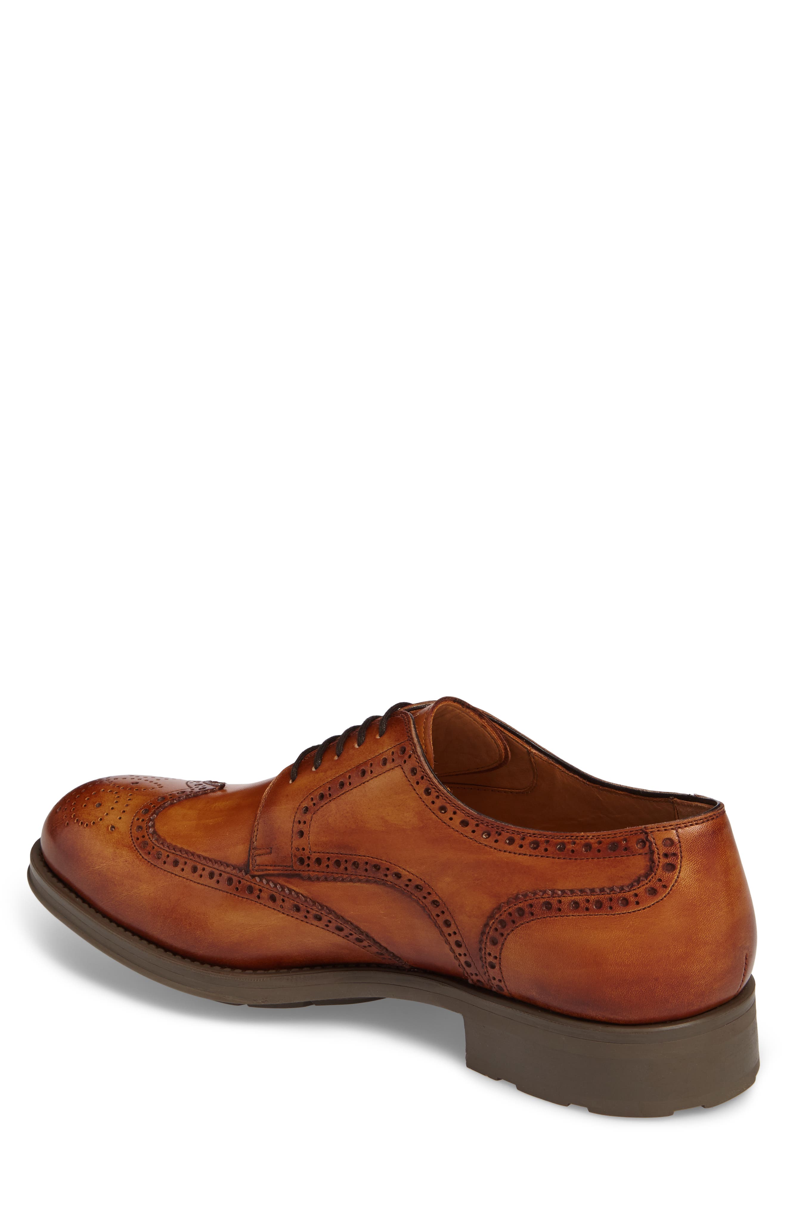 Diversa Tormo Wingtip Derby, Alternate, color, COGNAC LEATHER
