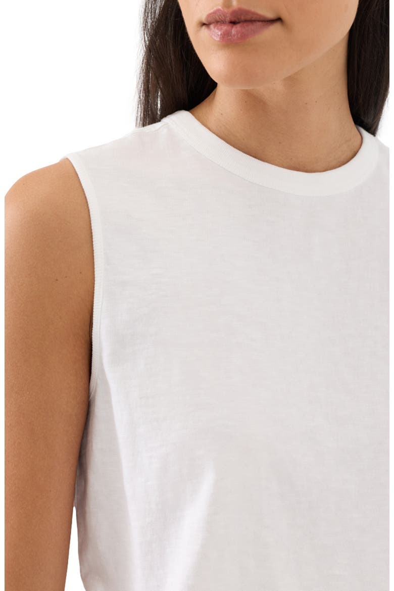 Organic Cotton Soft-Slub Essential Tank, Alternate, color, White