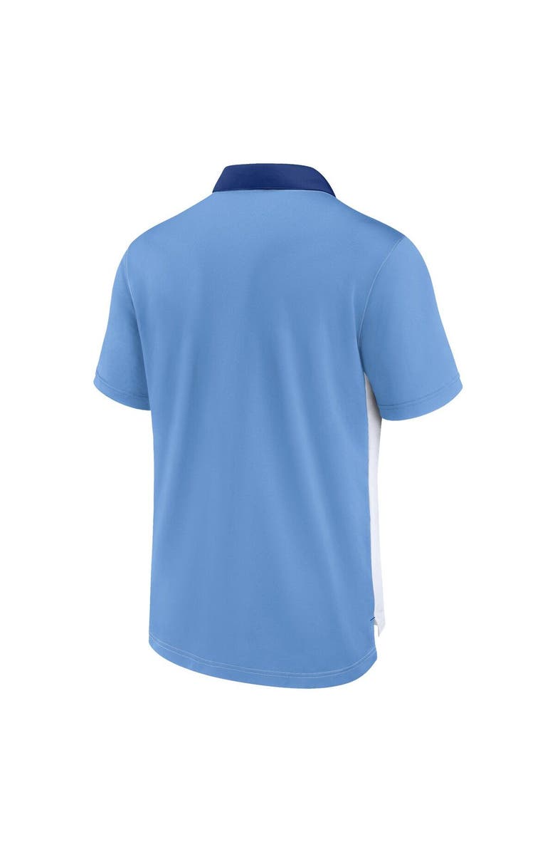 Nike Men's Nike White/Light Blue Brooklyn Dodgers Rewind Stripe Polo, Alternate, color, White