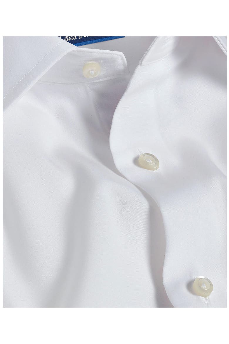 Regular Fit French Cuff Cotton Broadcloth Dress Shirt, Alternate, color, WHITE