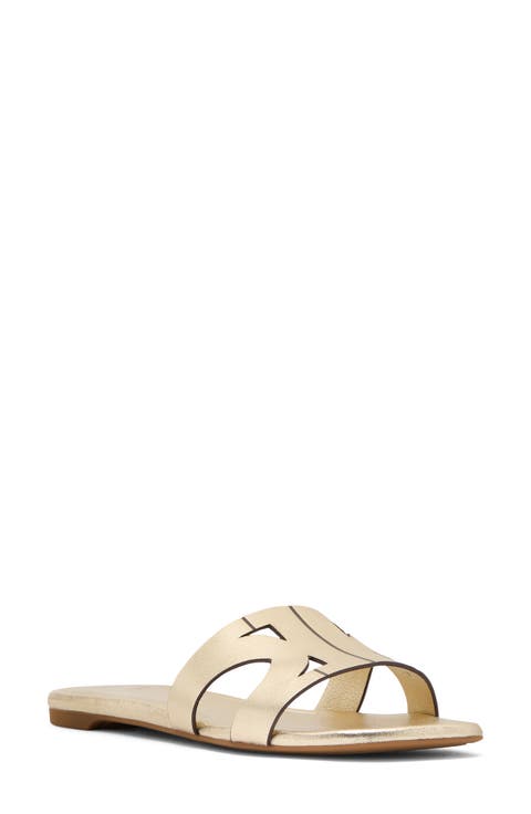 duo smooth leather slide sandal (Women)