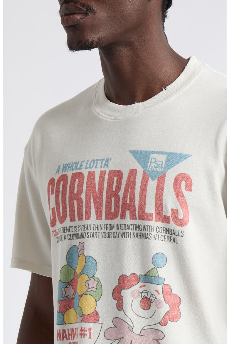 Cornballs Boxy Cotton Graphic T-Shirt, Alternate, color, EGG WHITE DJ VINTAGE JERSEY
