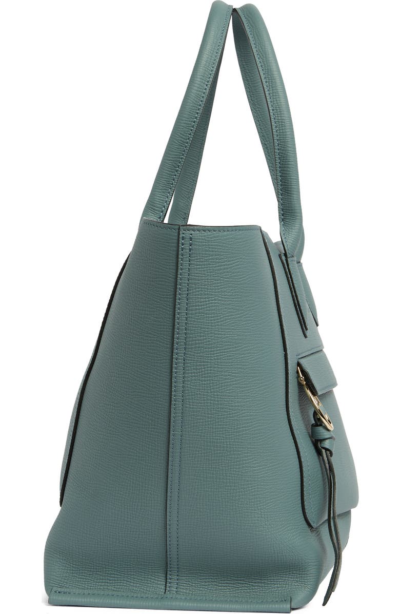 Longchamp Large Mailbox Leather Top Handle Bag, Alternate, color, Sage