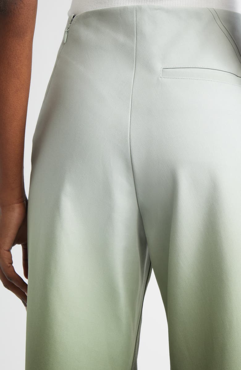 Alaïa Gradient Twisted Seam Round Trousers, Alternate, color, Vert De Gris