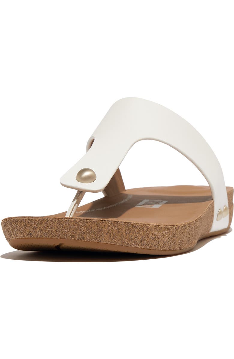 FitFlop iQushion Flip Flop, Alternate, color, Urban White